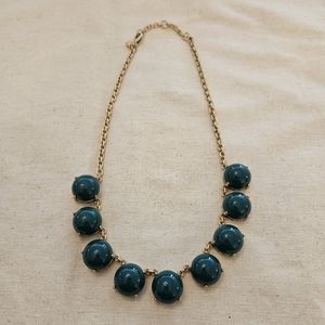 EUC J. Crew Emerald Green Statement Necklace